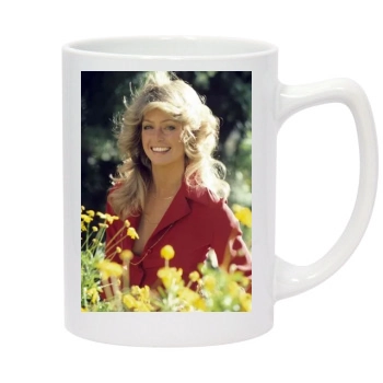 Farrah Fawcett 14oz White Statesman Mug