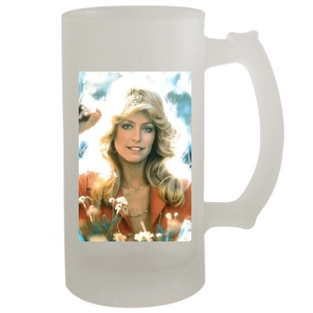 Farrah Fawcett 16oz Frosted Beer Stein