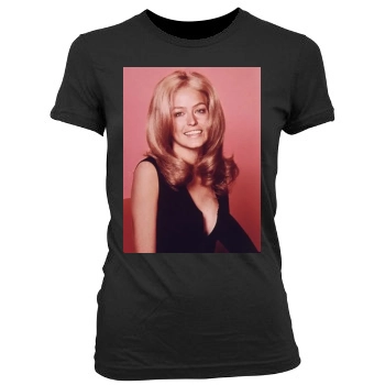 Farrah Fawcett Women's Junior Cut Crewneck T-Shirt