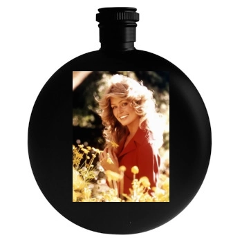 Farrah Fawcett Round Flask