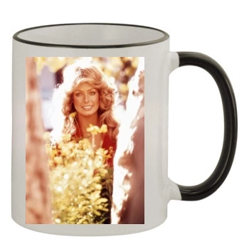 Farrah Fawcett 11oz Colored Rim & Handle Mug