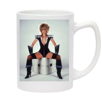 Farrah Fawcett 14oz White Statesman Mug