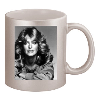 Farrah Fawcett 11oz Metallic Silver Mug