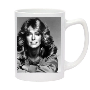 Farrah Fawcett 14oz White Statesman Mug