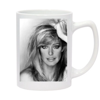 Farrah Fawcett 14oz White Statesman Mug