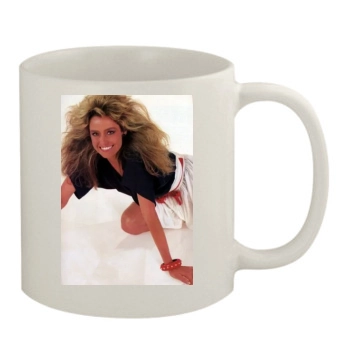 Farrah Fawcett 11oz White Mug