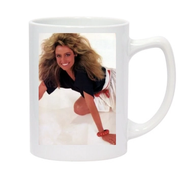 Farrah Fawcett 14oz White Statesman Mug