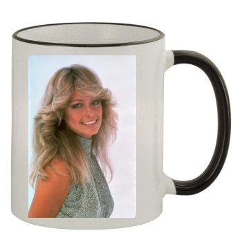 Farrah Fawcett 11oz Colored Rim & Handle Mug