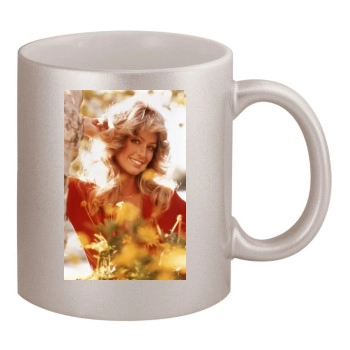 Farrah Fawcett 11oz Metallic Silver Mug