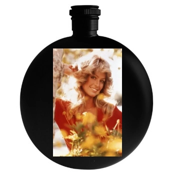 Farrah Fawcett Round Flask