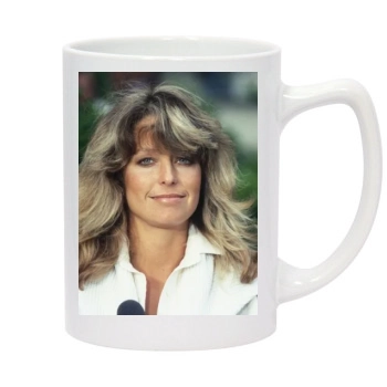 Farrah Fawcett 14oz White Statesman Mug