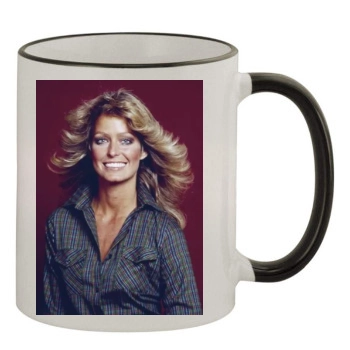 Farrah Fawcett 11oz Colored Rim & Handle Mug