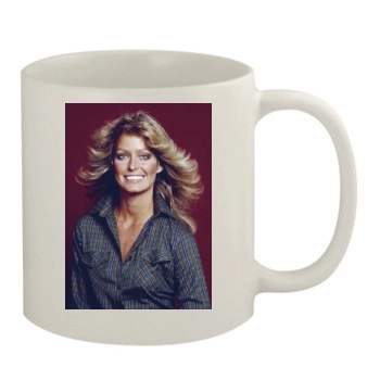 Farrah Fawcett 11oz White Mug