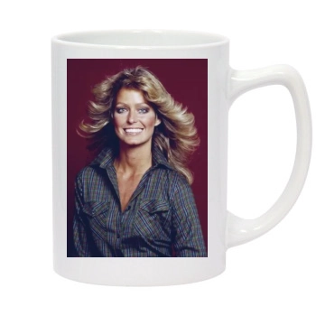 Farrah Fawcett 14oz White Statesman Mug