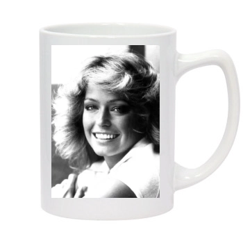 Farrah Fawcett 14oz White Statesman Mug