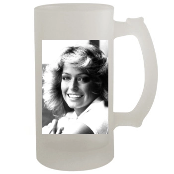 Farrah Fawcett 16oz Frosted Beer Stein