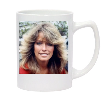 Farrah Fawcett 14oz White Statesman Mug