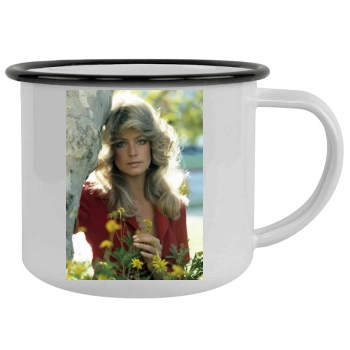 Farrah Fawcett Camping Mug