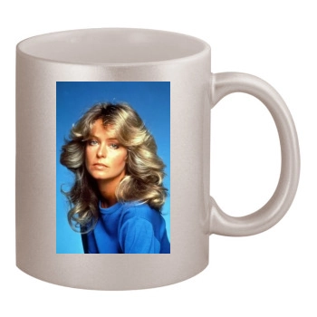 Farrah Fawcett 11oz Metallic Silver Mug