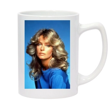 Farrah Fawcett 14oz White Statesman Mug