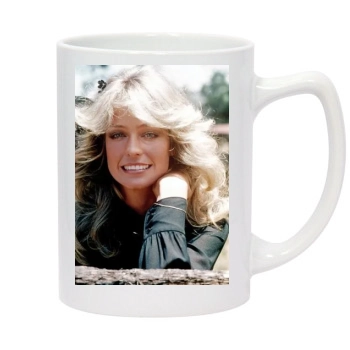 Farrah Fawcett 14oz White Statesman Mug