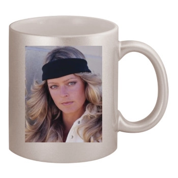 Farrah Fawcett 11oz Metallic Silver Mug