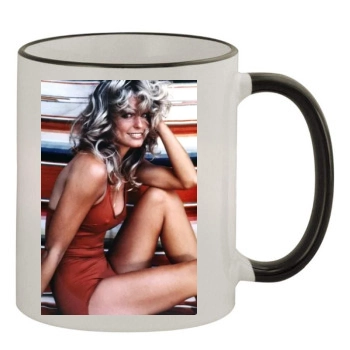 Farrah Fawcett 11oz Colored Rim & Handle Mug