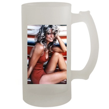 Farrah Fawcett 16oz Frosted Beer Stein