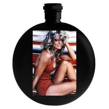 Farrah Fawcett Round Flask