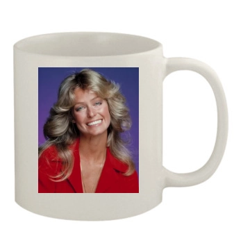 Farrah Fawcett 11oz White Mug