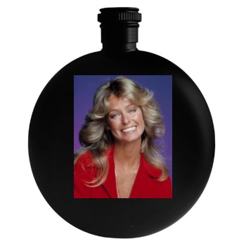 Farrah Fawcett Round Flask