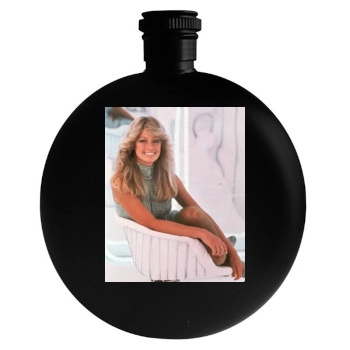 Farrah Fawcett Round Flask