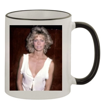 Farrah Fawcett 11oz Colored Rim & Handle Mug