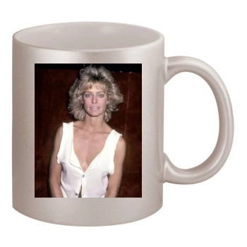 Farrah Fawcett 11oz Metallic Silver Mug