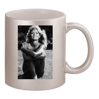 Farrah Fawcett 11oz Metallic Silver Mug