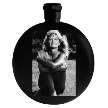 Farrah Fawcett Round Flask