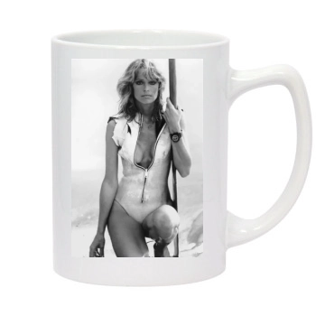 Farrah Fawcett 14oz White Statesman Mug