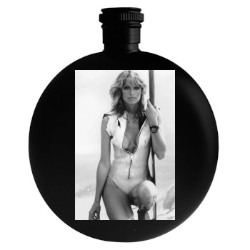 Farrah Fawcett Round Flask