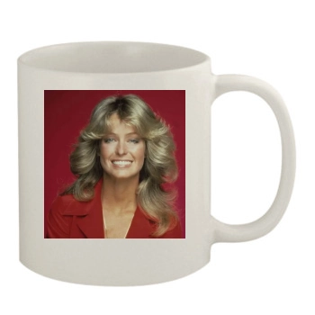 Farrah Fawcett 11oz White Mug