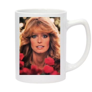 Farrah Fawcett 14oz White Statesman Mug