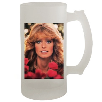 Farrah Fawcett 16oz Frosted Beer Stein