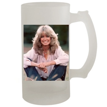 Farrah Fawcett 16oz Frosted Beer Stein