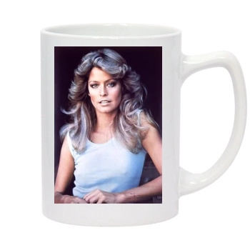 Farrah Fawcett 14oz White Statesman Mug