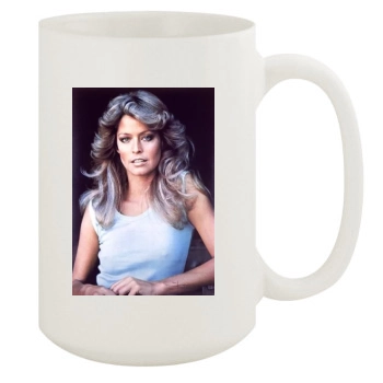 Farrah Fawcett 15oz White Mug