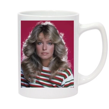 Farrah Fawcett 14oz White Statesman Mug