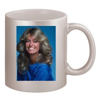 Farrah Fawcett 11oz Metallic Silver Mug