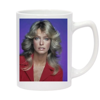 Farrah Fawcett 14oz White Statesman Mug