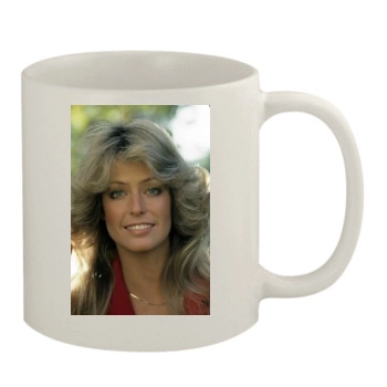 Farrah Fawcett 11oz White Mug