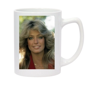 Farrah Fawcett 14oz White Statesman Mug