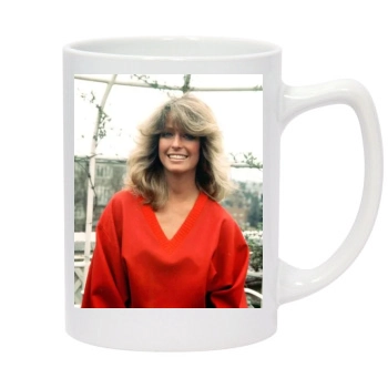 Farrah Fawcett 14oz White Statesman Mug